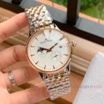 New Copy Jaeger leCoultre Moonphase Watch Two Tone Rose Gold Watch Band